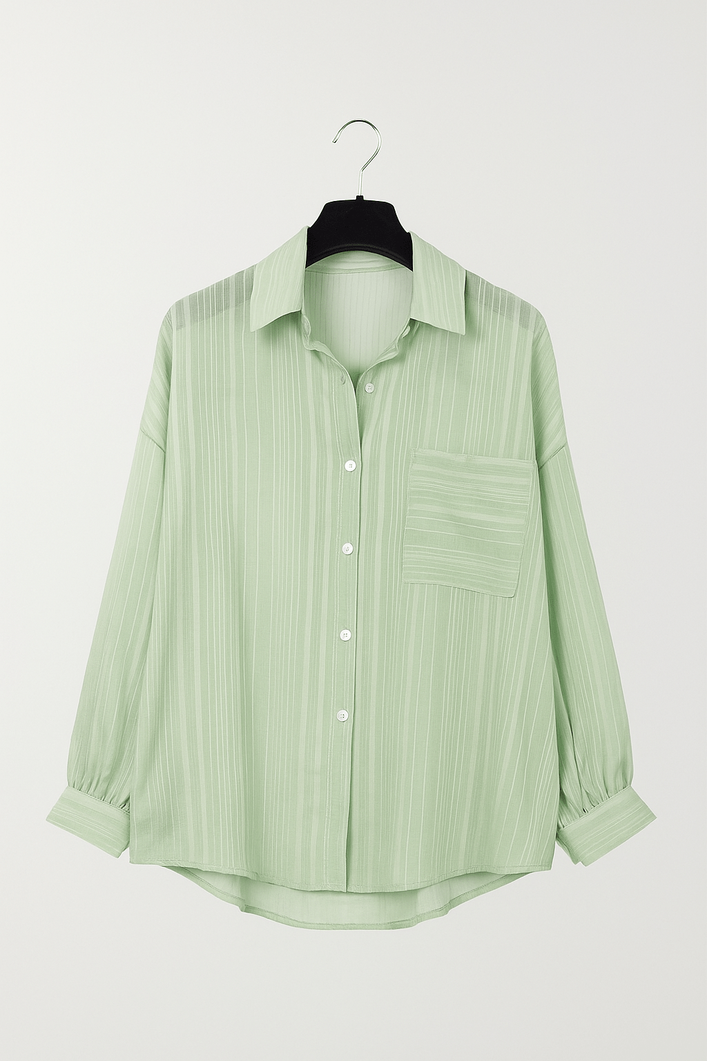 Bluse mit Knopfleiste und Brusttasche Damen | Lockerer Schnitt & Pflegeleichter Look
