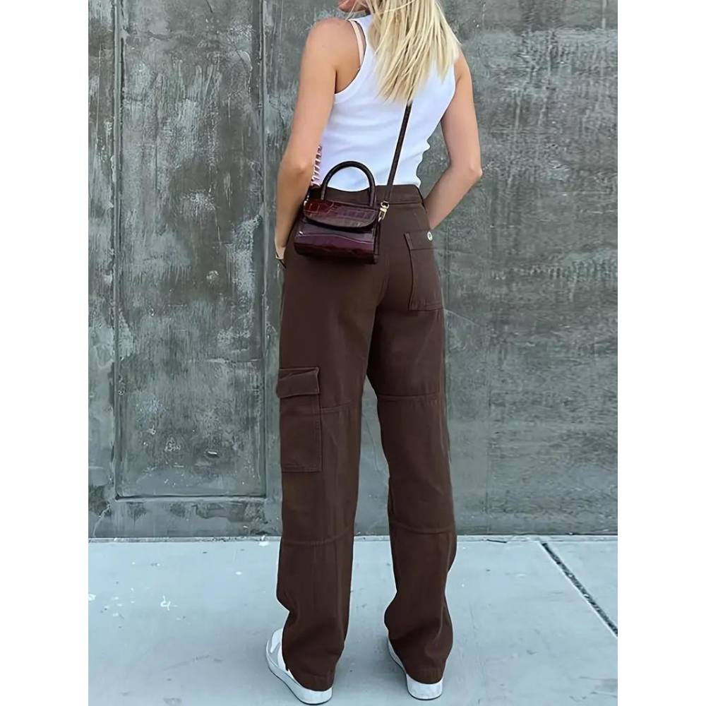 Marta | Damen Leinen Cargo Hose – Leinenhose Cargo Lässig für Alltag 2026