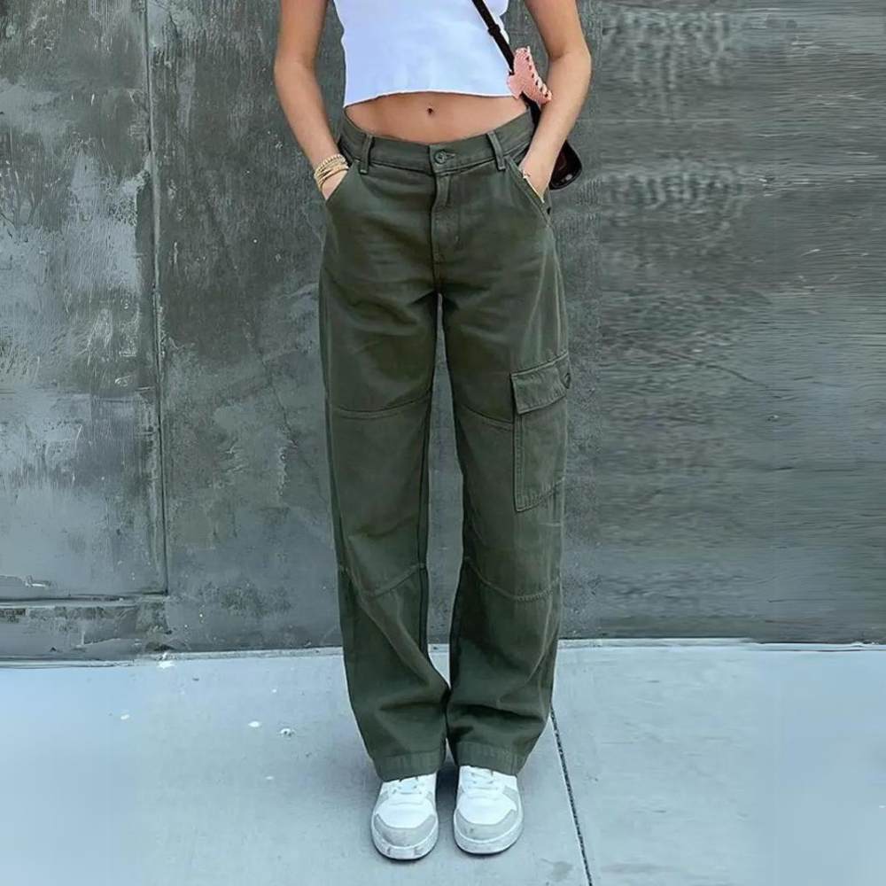 Marta | Damen Leinen Cargo Hose – Leinenhose Cargo Lässig für Alltag 2026