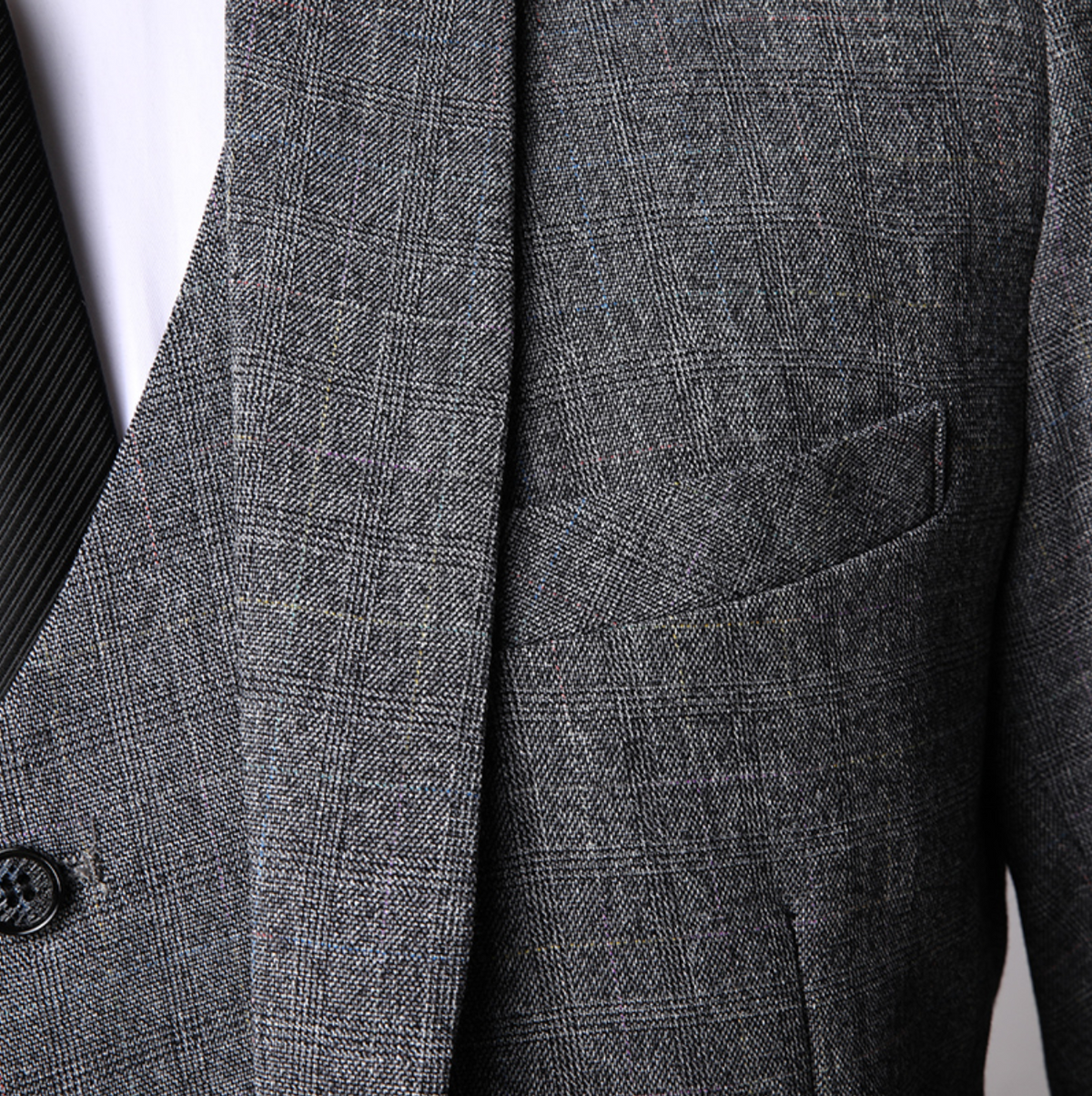 Alexander | Herren Dreiteiliger Anzug Dunkelgrau Elegant