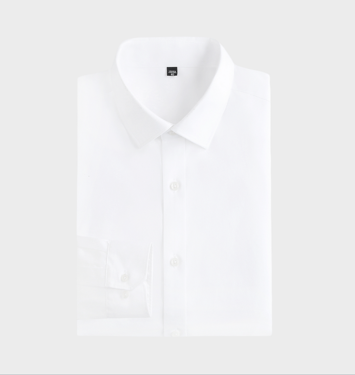 Klaus | Herren Baumwollhemd Weiß Elegant Business
