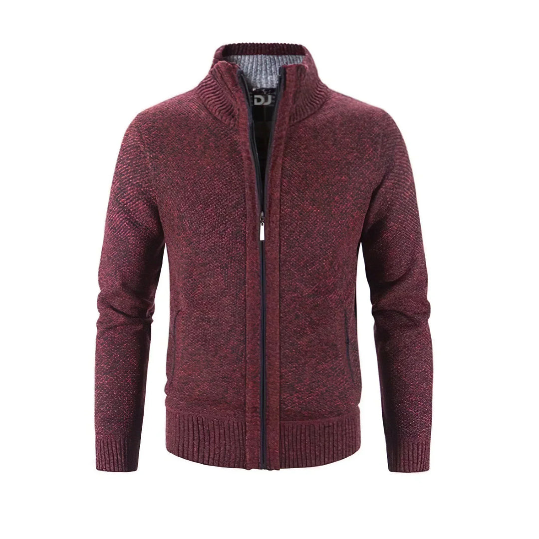 Cardigan Herren | Zip-up Reißverschluss & Angenehm Warm