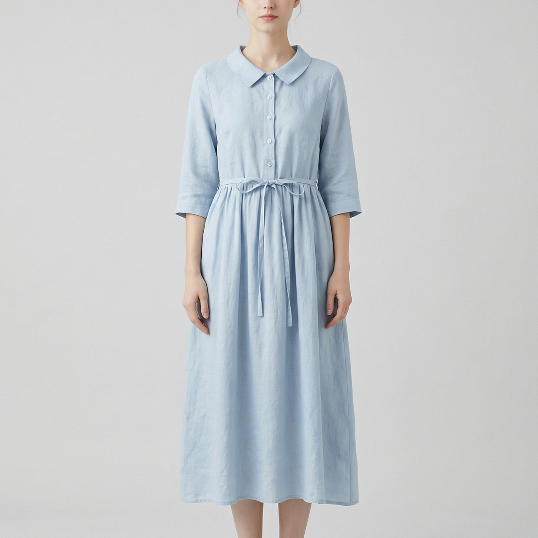 Morges | Kleid mit Hemdkragen und eleganter Silhouette