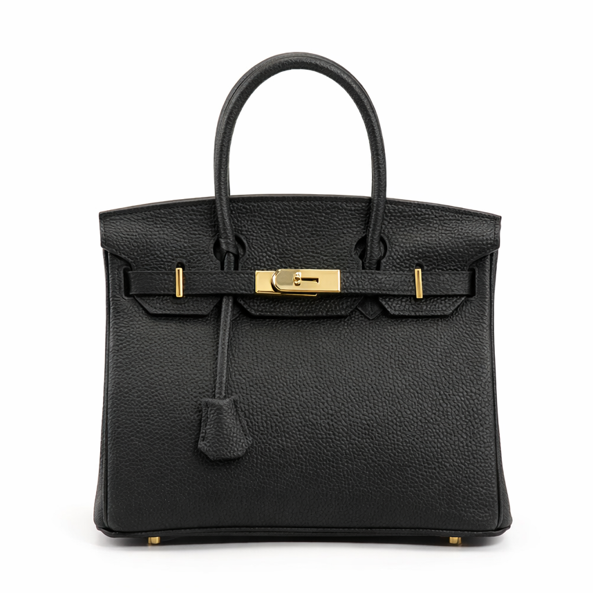 Jane – Premium-Handtasche aus echtem genarbtem Leder