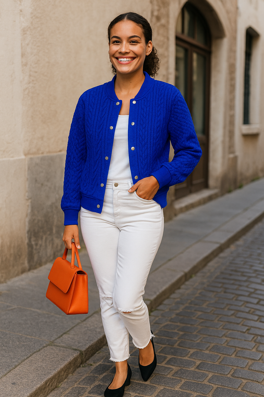 HELENE – Damen-Pulloverjacke – Elegante Strickjacke im Stilvollen Design