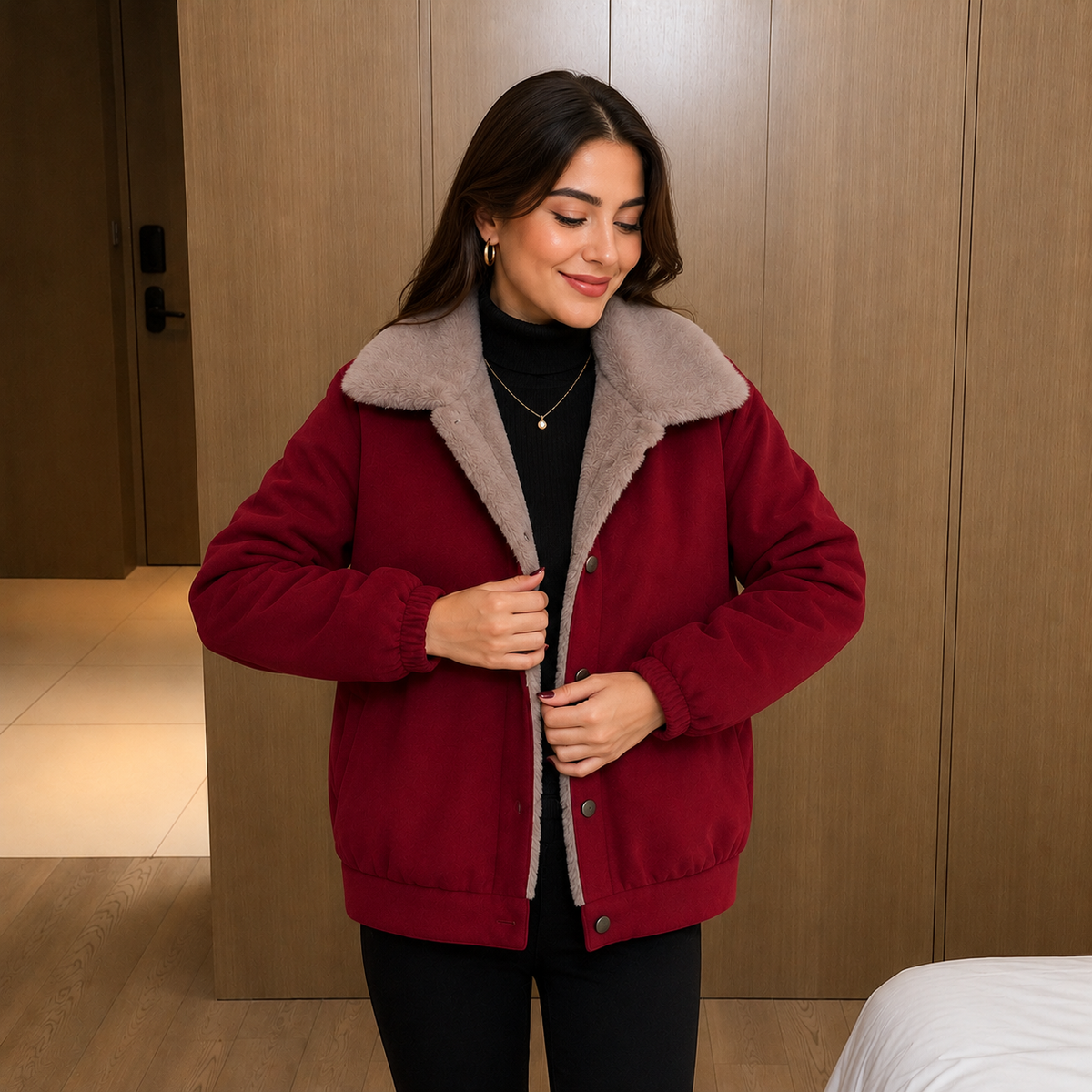 Celeste™ Jacke mit Kuscheligem Plüschfutter für Kalte Tage
