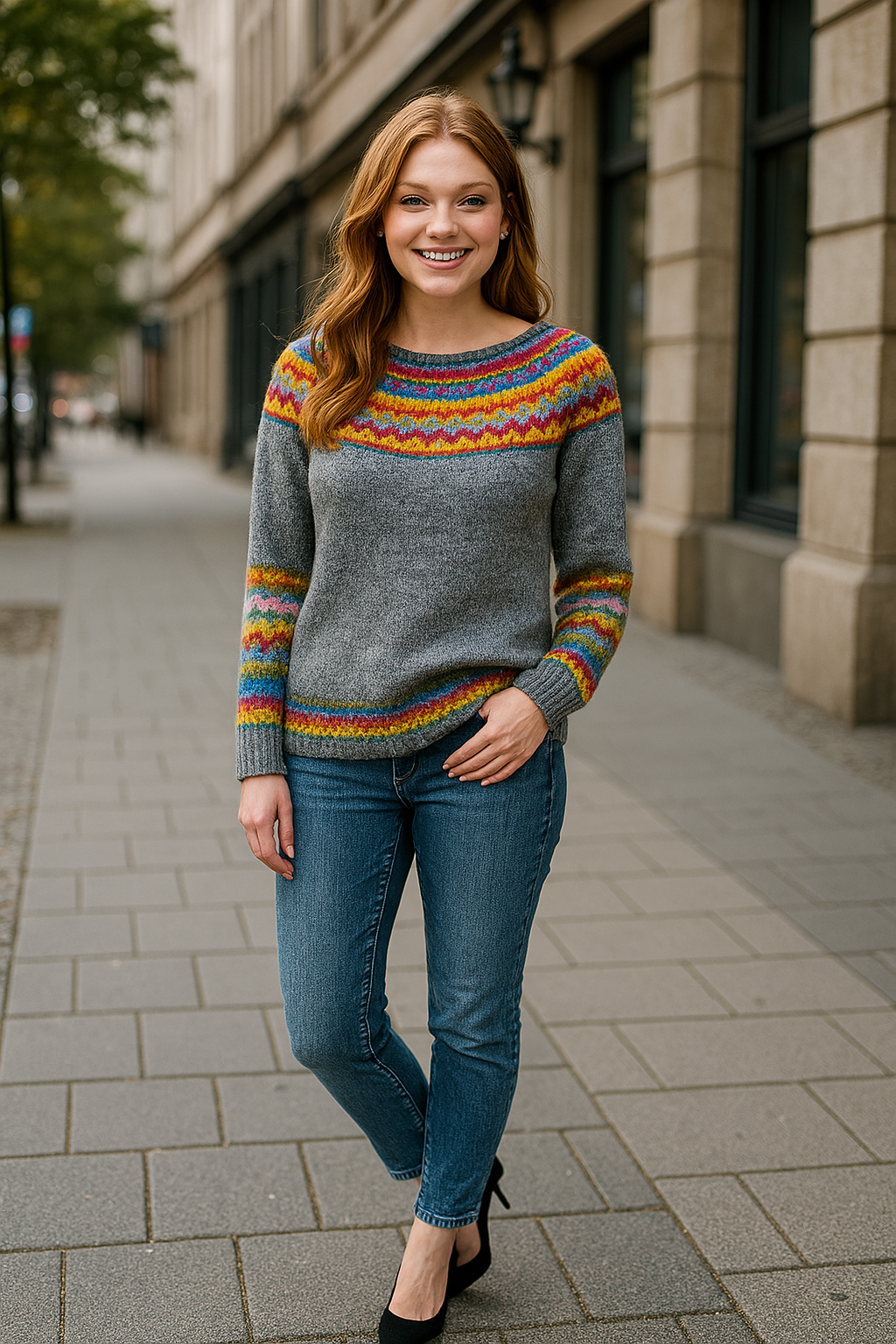 Lylia| Warmer Retro-Winterpullover für frauen