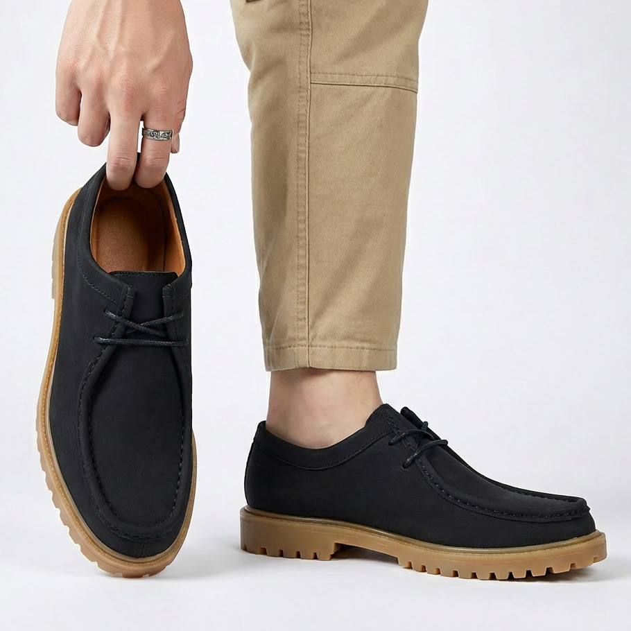 Jasson – Schnürschuhe Aus Wildleder mit Mokassin-Spitze