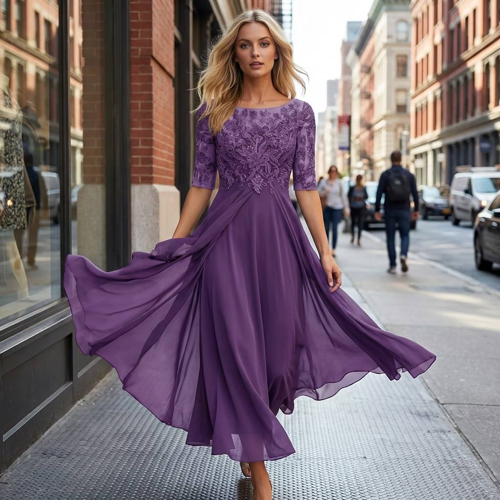 Lieselotte | Damen Festliches Abendkleid Hochzeitsgesellschaft – Festkleid Hochzeit 2026
