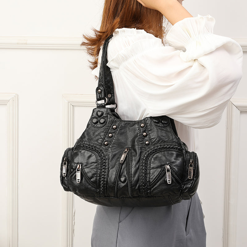 Alician – Boho-Tasche mit mehreren Reißverschlusstaschen