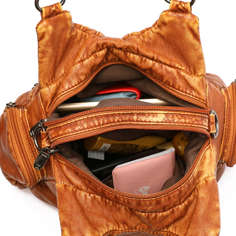 Alician – Boho-Tasche mit mehreren Reißverschlusstaschen