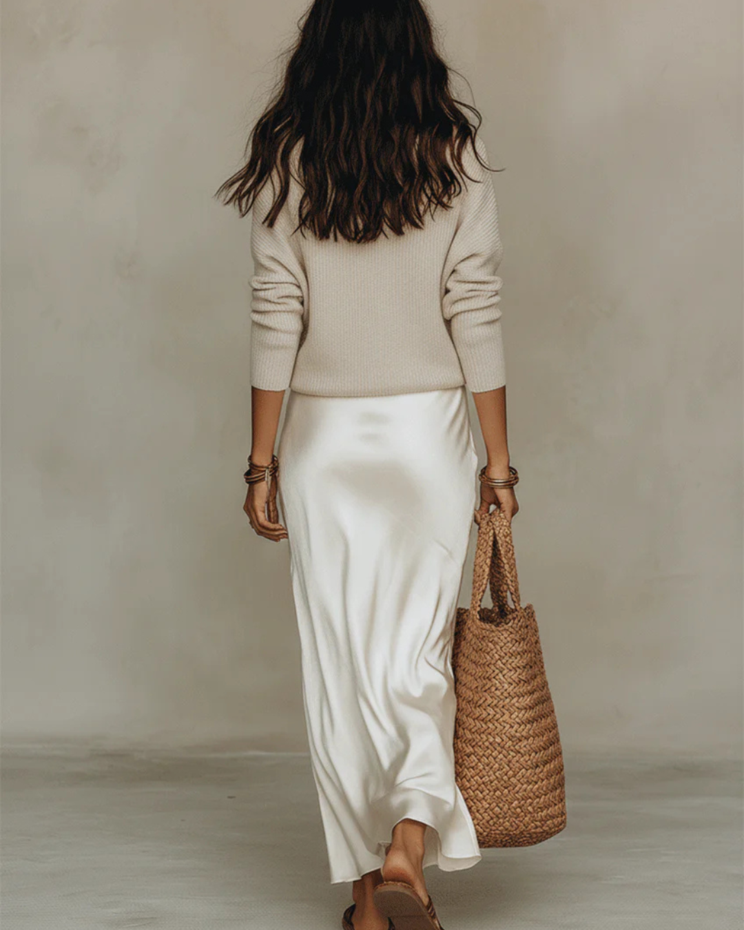 Nelena - Elegantes Midikleid Mit Pullover