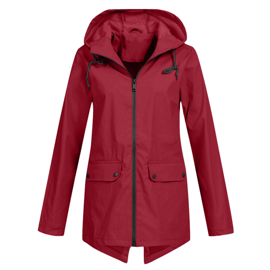 Bettina | Damen Jacke mit Kapuze, Reißverschluss und Fronttaschen