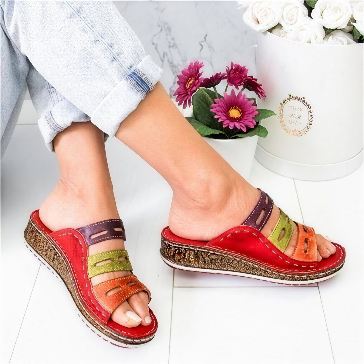 Stella - Keilabsatzsandalen
