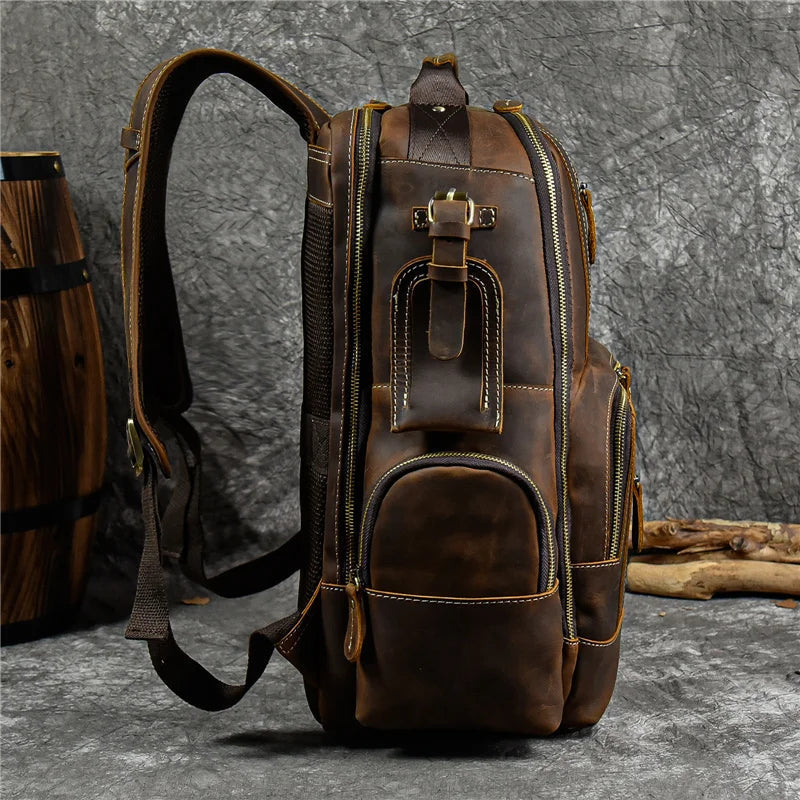 SummitCarry – Vintage Reiserucksack Aus Rindsleder
