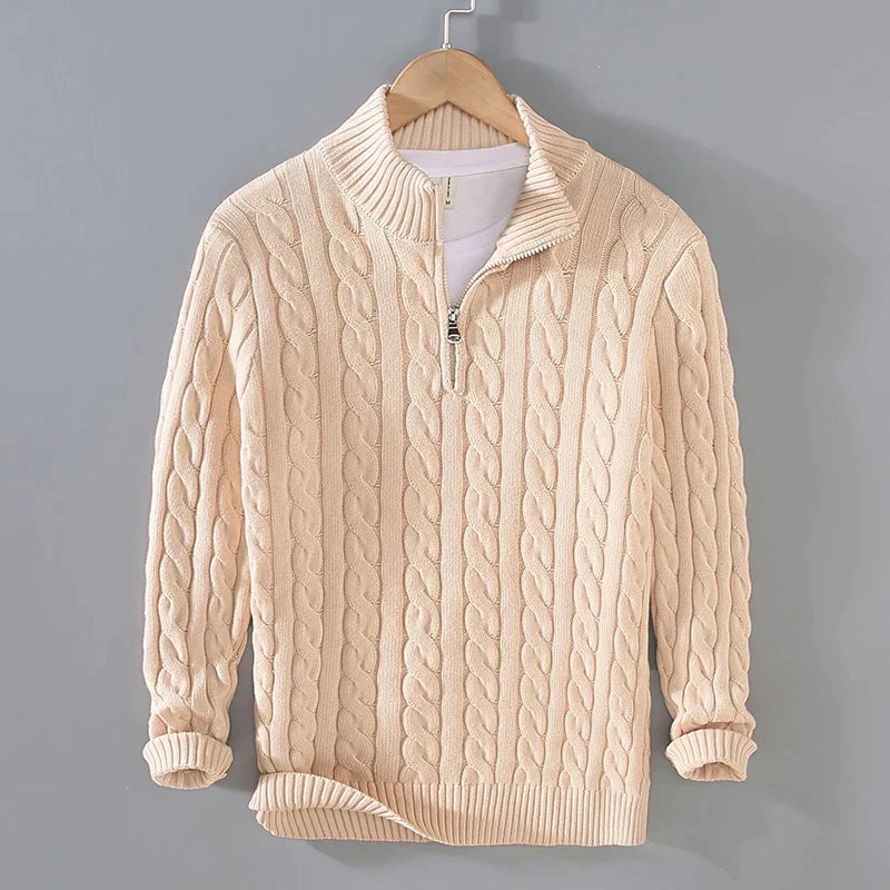 Herren-Pullover mit Rundhalsausschnitt - ACKLEY