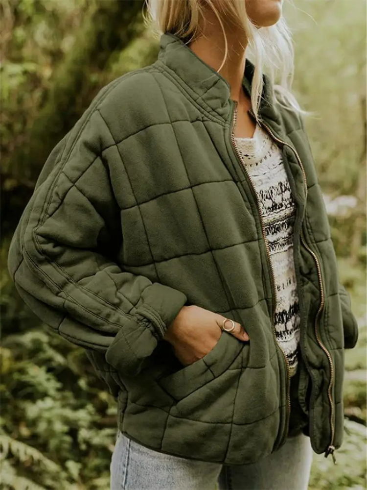 Oversized Gefütterte Übergangsjacke - Eliza