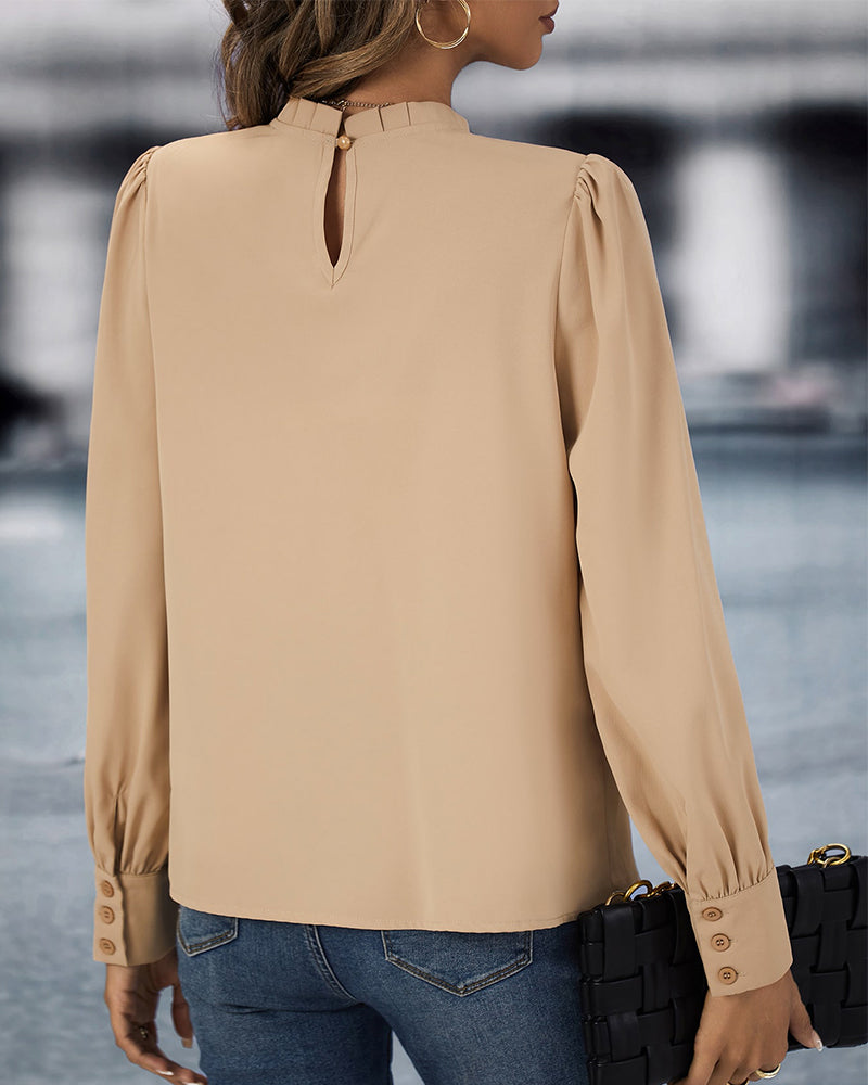Hemdbluse Damen | Klassischer Kragen & schmeichelnde Faltendetails