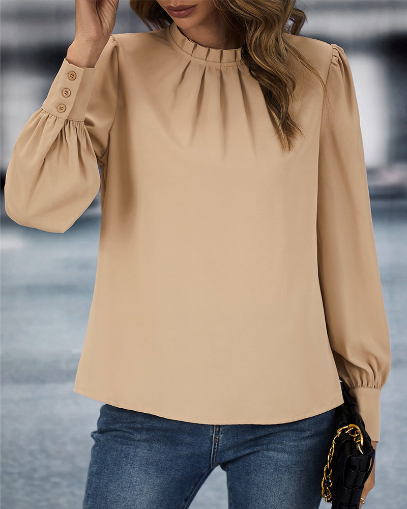 Hemdbluse Damen | Klassischer Kragen & schmeichelnde Faltendetails