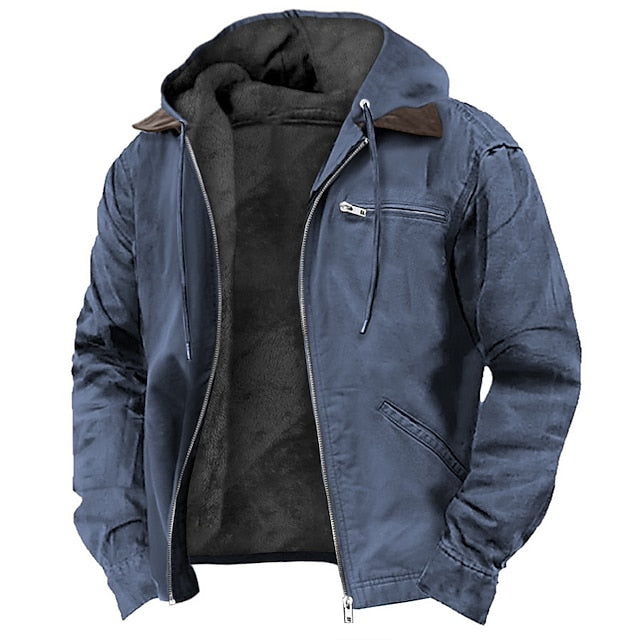 Herren Winterparka | Kapuze mit Kordelzug | Windabweisend & warm