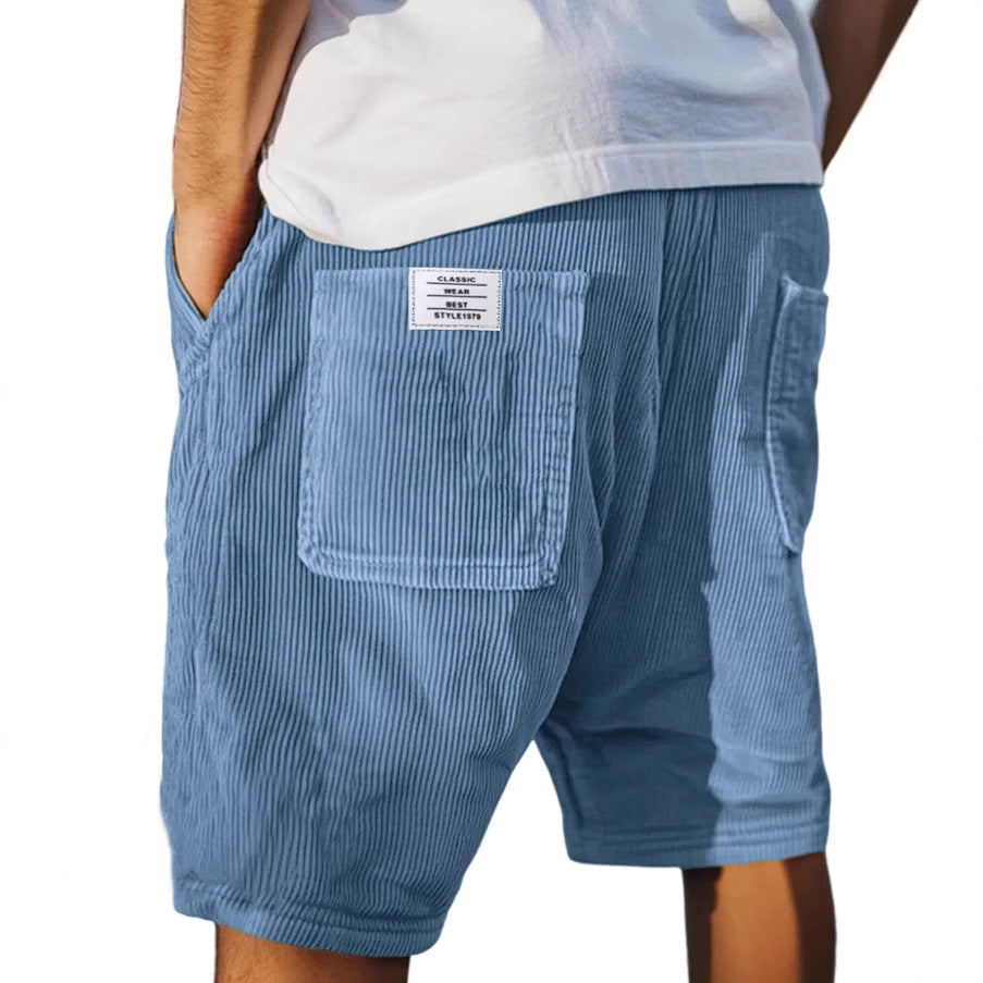 Herrenshorts | Lässig & Casual mit Cord-Textur & Tasche