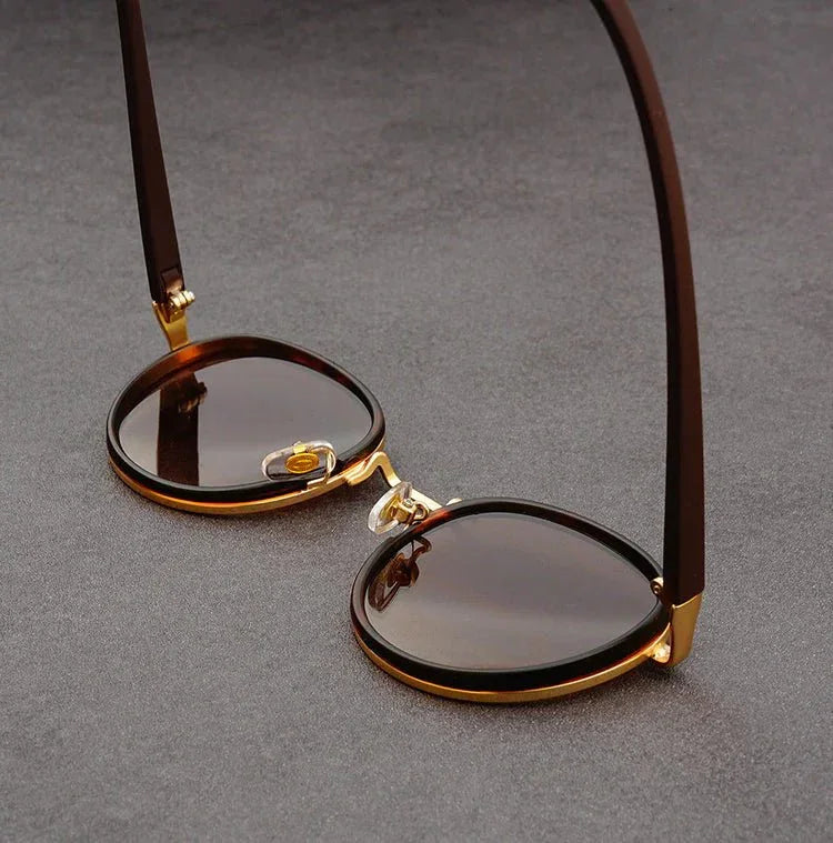NoirGlow – Luxe Eclipse Rundsonnenbrille