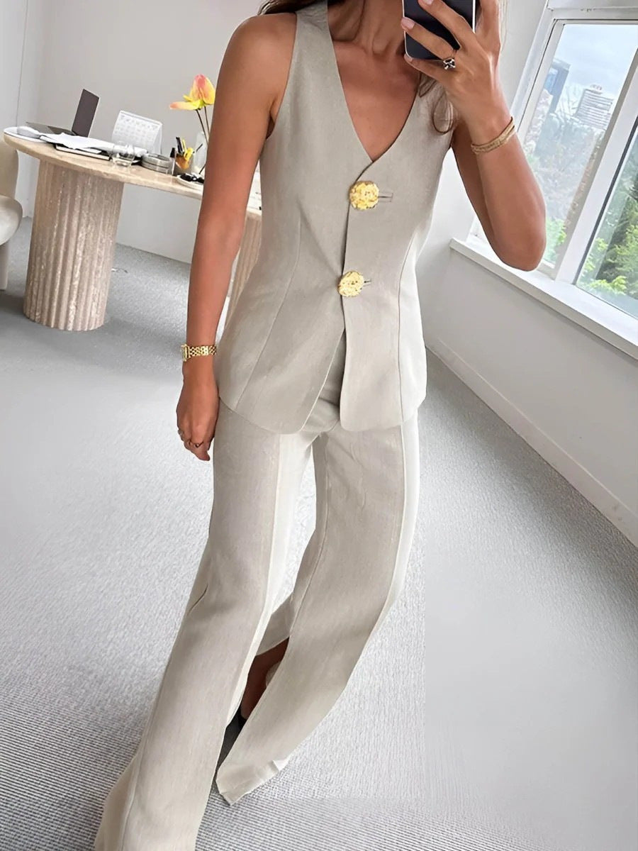 Jumpsuit Damen | Elegant mit Weitem Bein