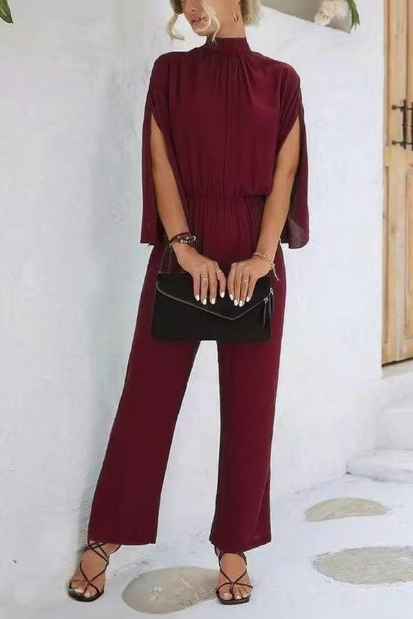Jumpsuit Damen | Fließend & Mit Cape-Ärmeln