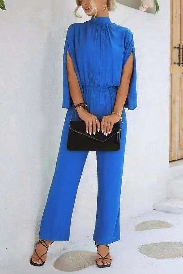 Jumpsuit Damen | Fließend & Mit Cape-Ärmeln