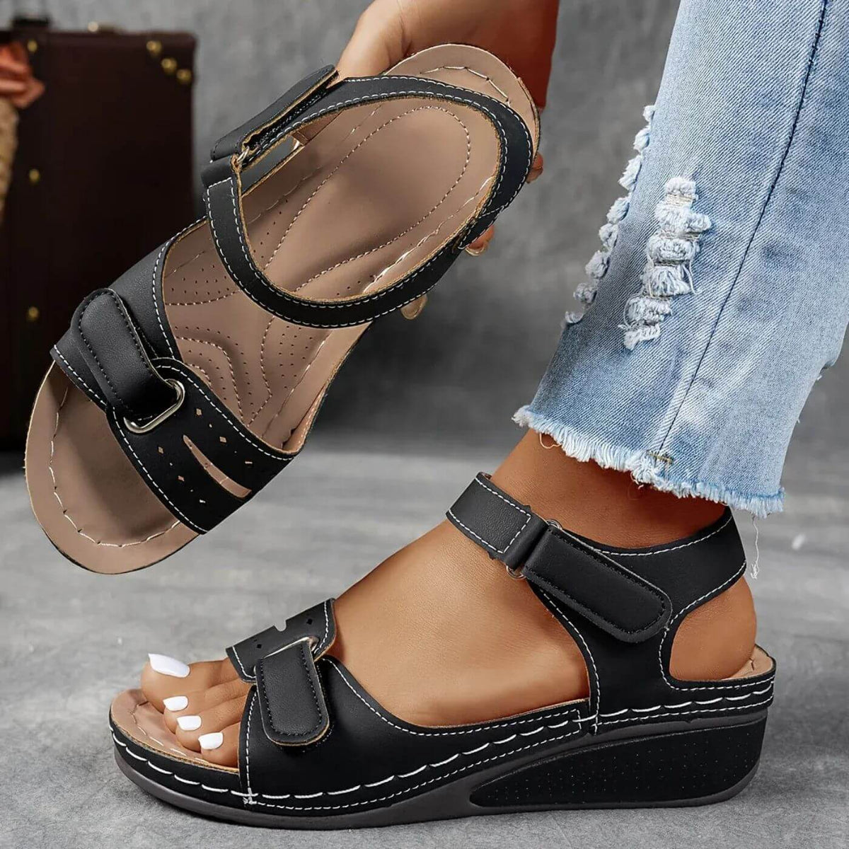 Karlotta | Damen Orthopädische Sandalen Komfort Sommer