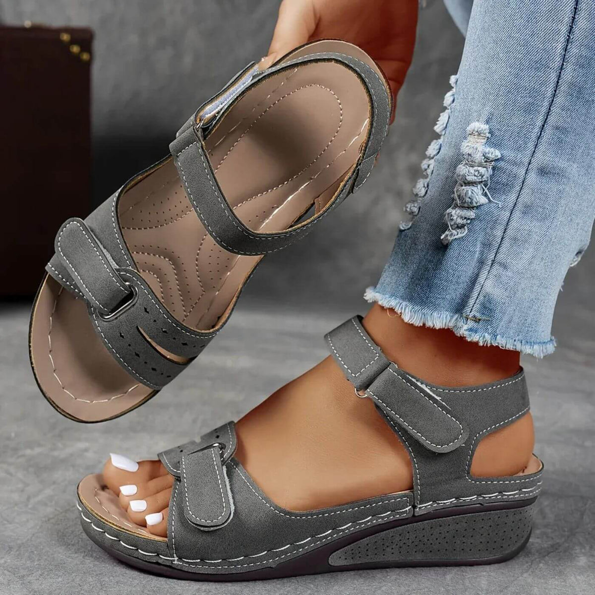Karlotta | Damen Orthopädische Sandalen Komfort Sommer