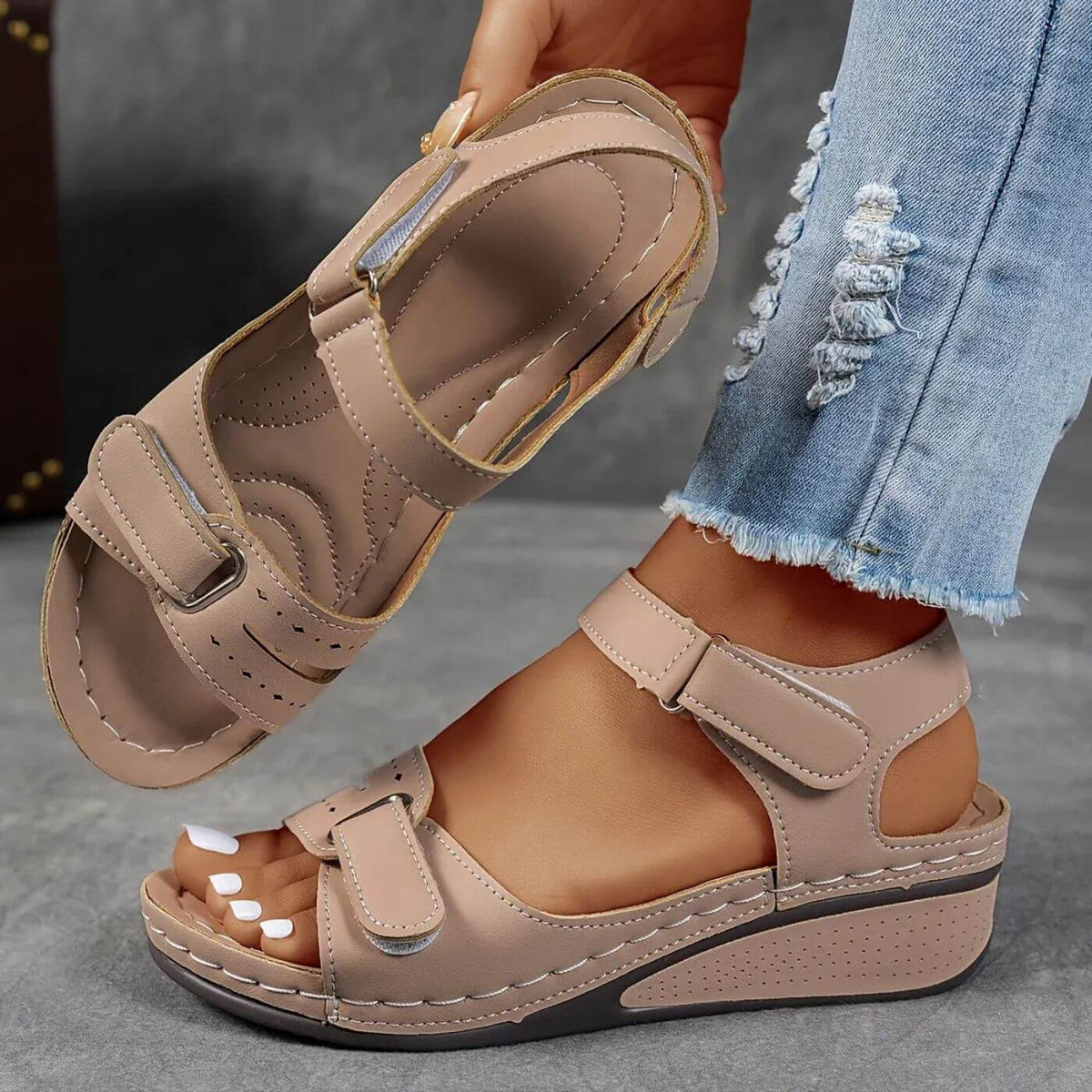 Karlotta | Damen Orthopädische Sandalen Komfort Sommer