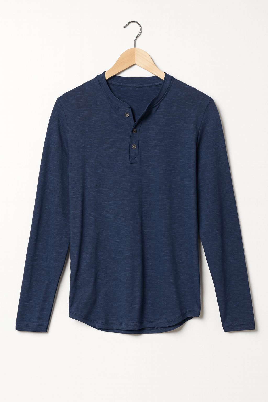 Langarm Shirt Herren | Henley-Knopfleiste & Cleanes Layering