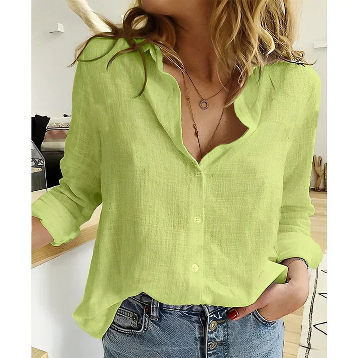 Laja | hochwertige, leichte canvas-bluse