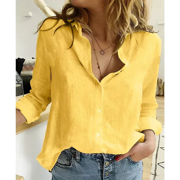 Laja | hochwertige, leichte canvas-bluse