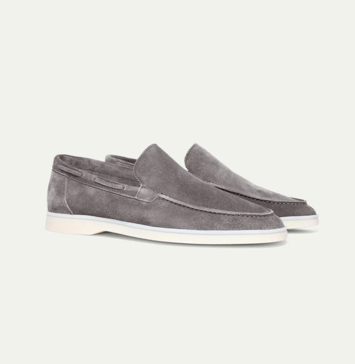 Loafer Herren | Cleaner Wildleder-Slipper mit leichter Plateausohle