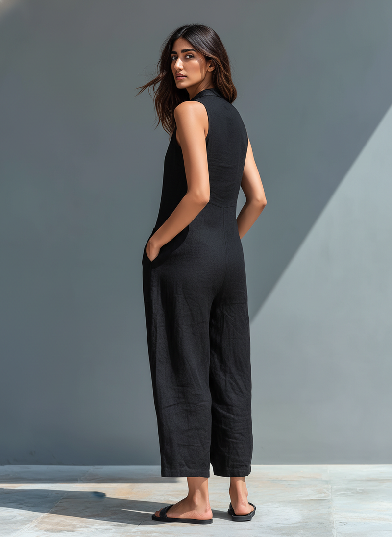 Darja – Eleganter ärmelloser Overall
