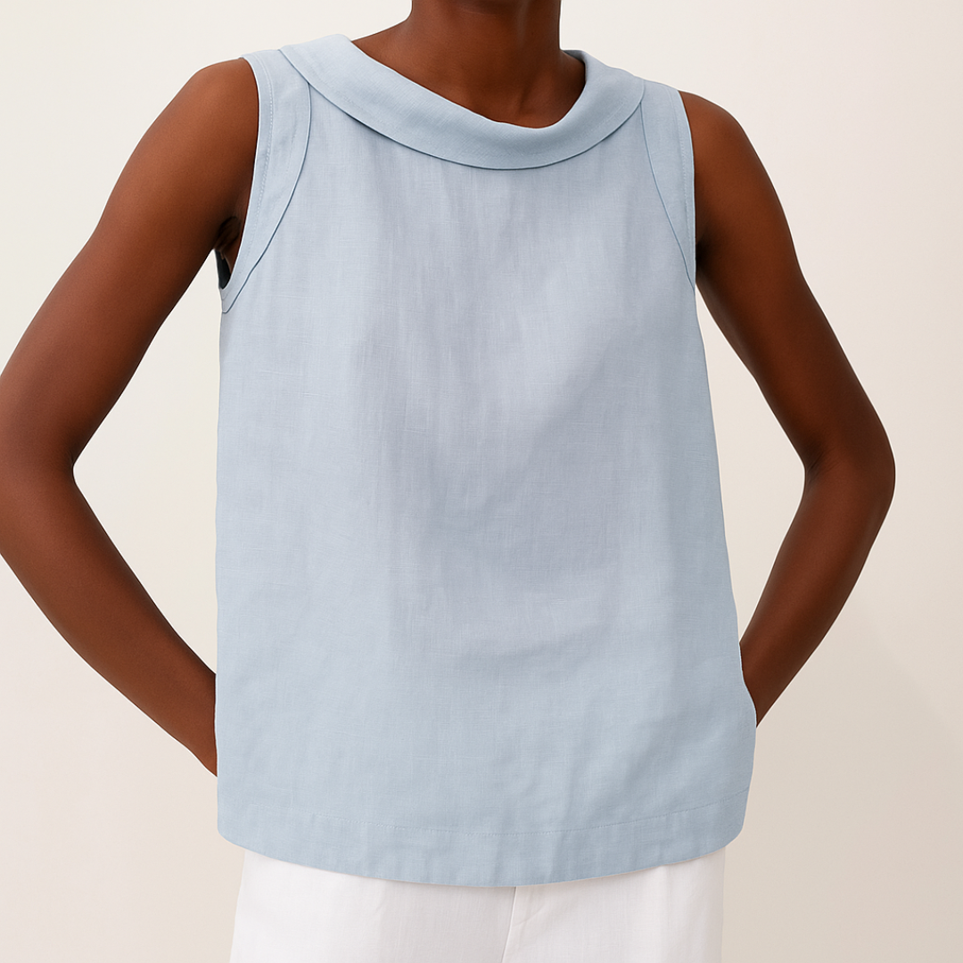 Sommer Top Damen | Rollkragen & Cleaner Minimalistischer Schnitt