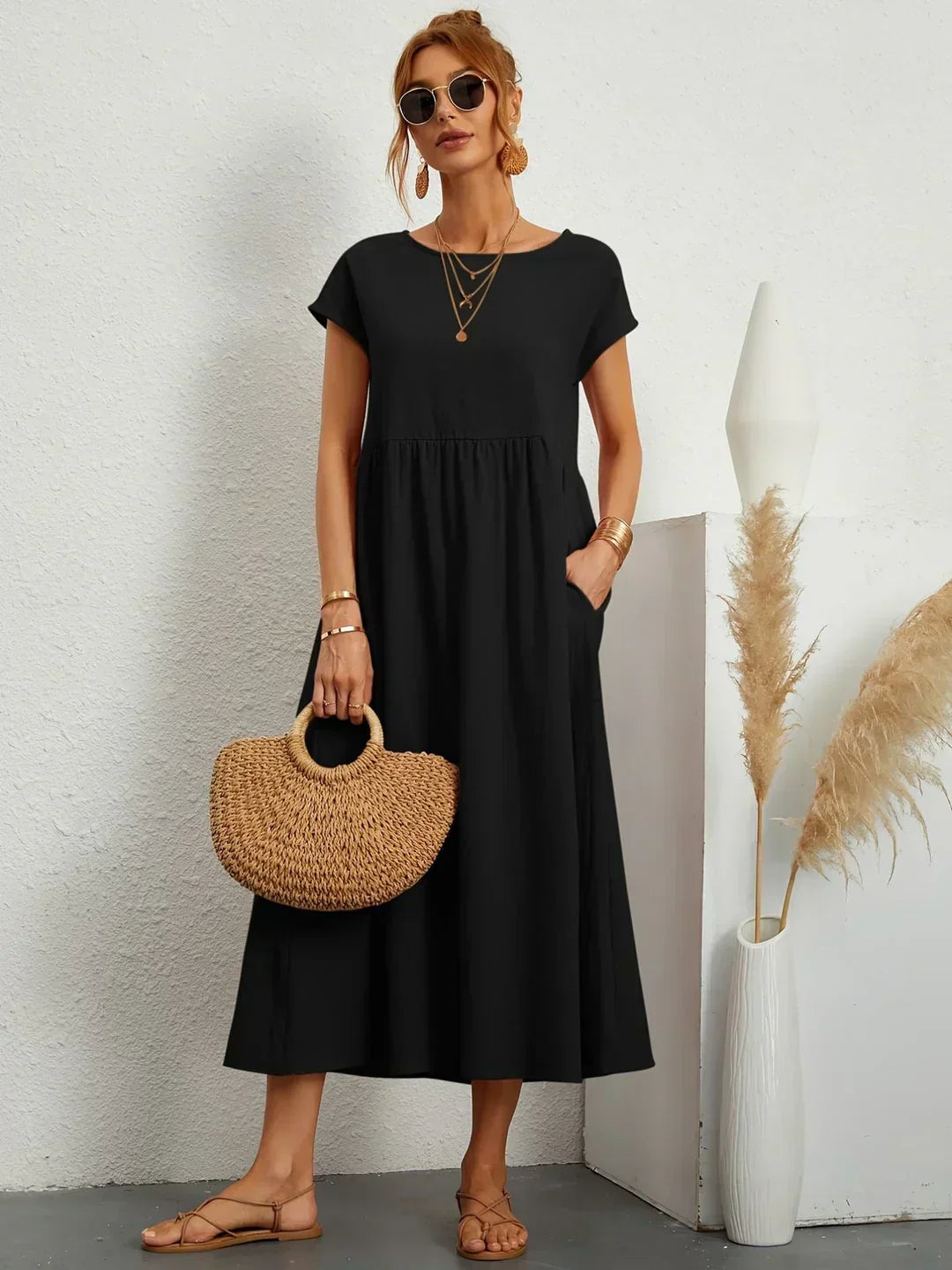 Cintia – Lässiges Midi Kleid