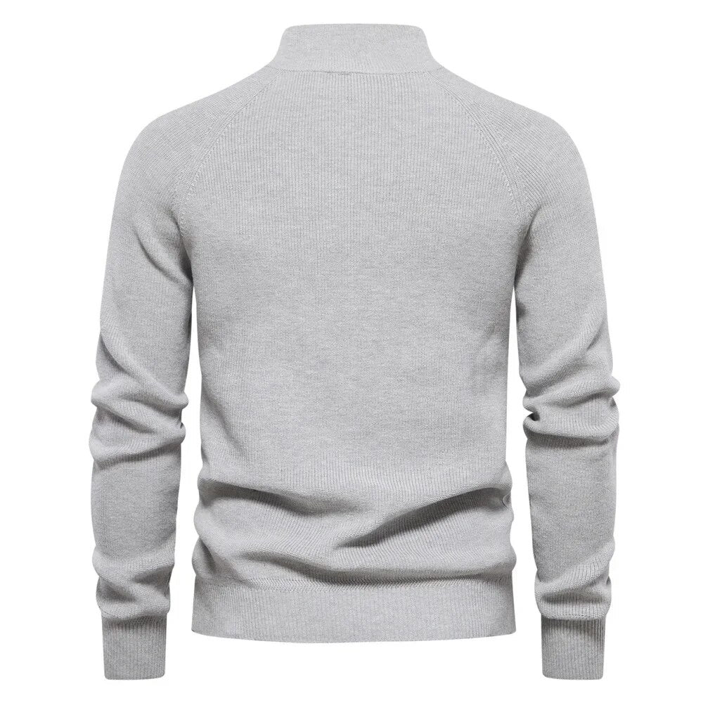 Zippie - Stylischer Bodyfit-Pullover mit Reißverschluss für Männer