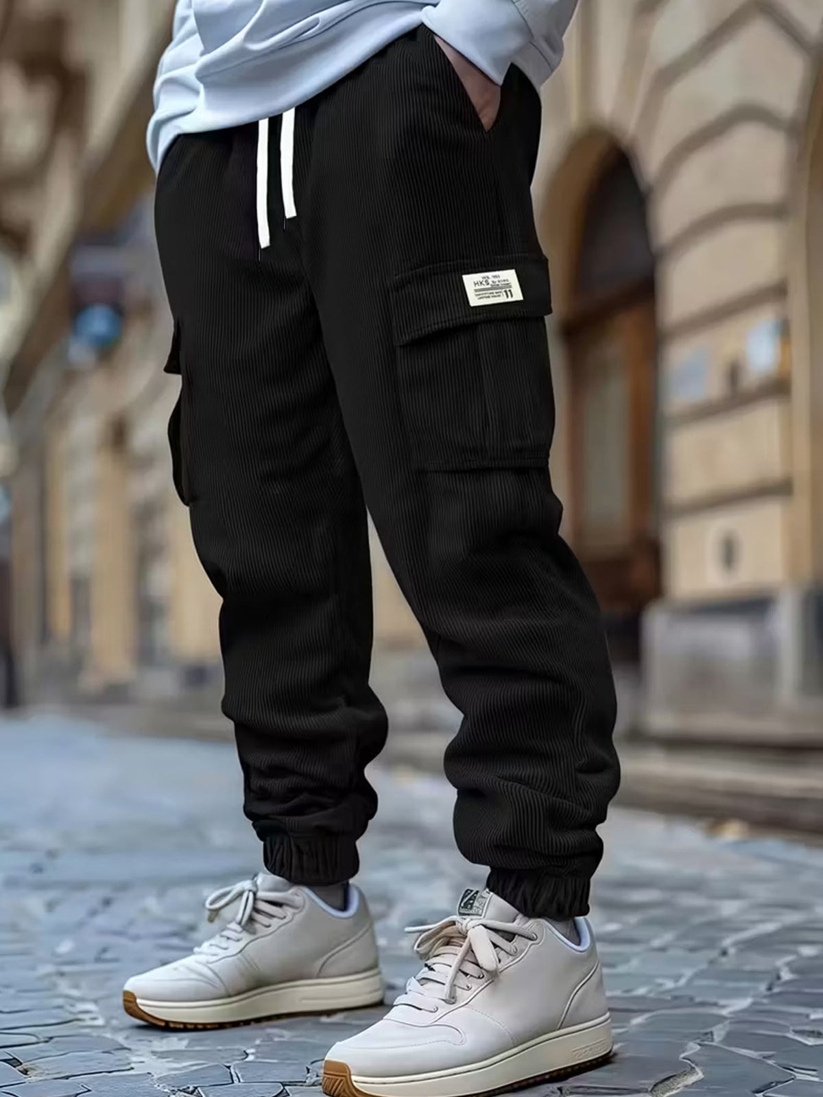 Elias - Jogginghose Aus Kord Mit Kordelzug Der Taille