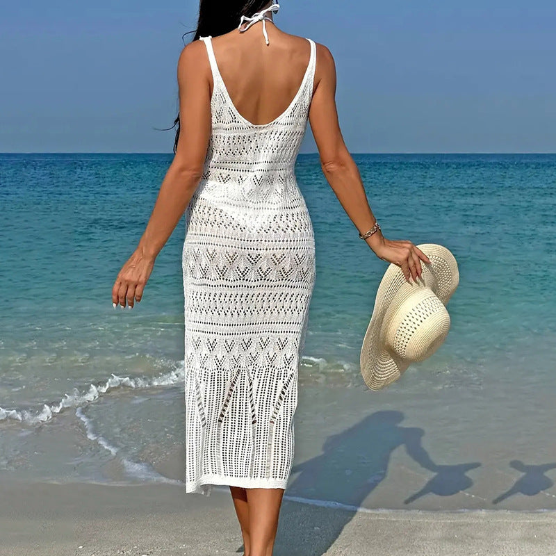 Damen lässiges Häkel-Strandkleid Drune