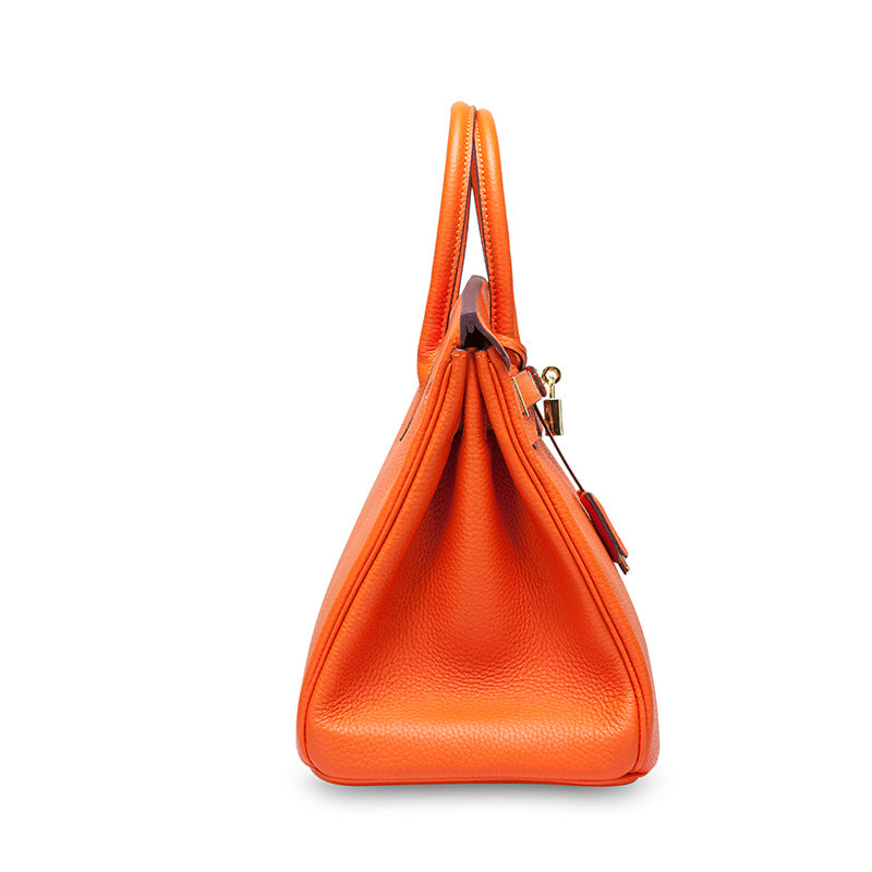 Jane – Premium-Handtasche aus echtem genarbtem Leder