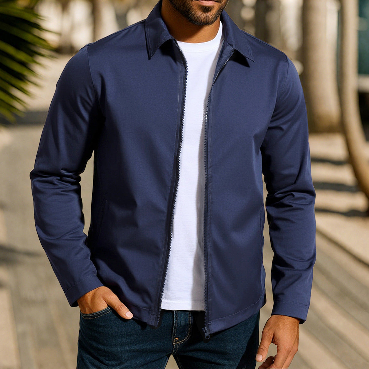 Herren lässige Freizeitjacke mit innovativer Windschutztechnologie Drune
