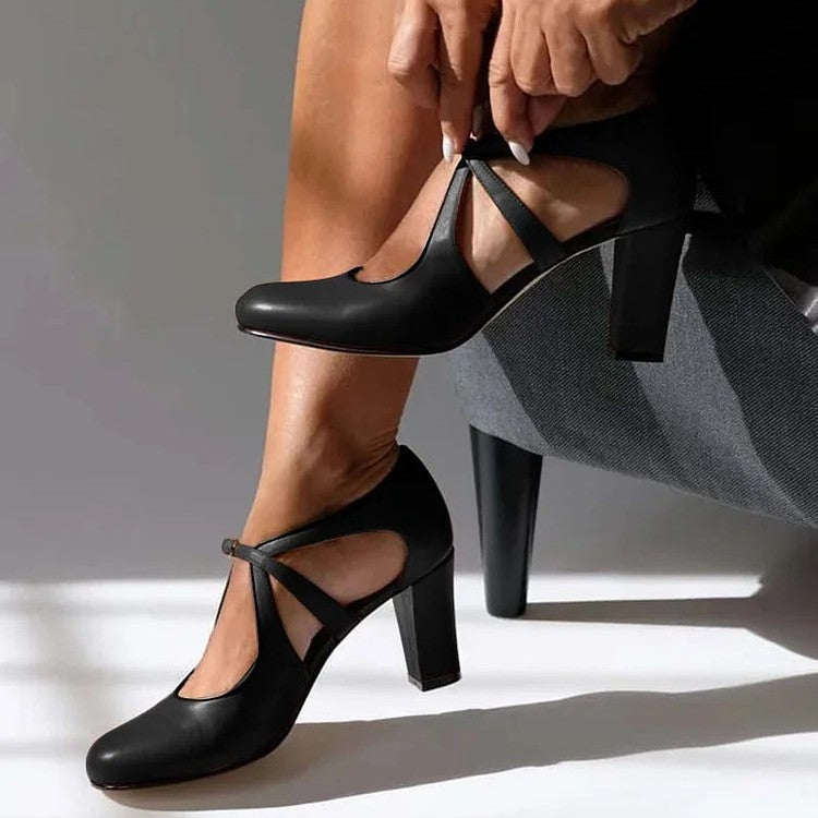 Elspeth - Gepolsterte Blockabsatz-Schuhe