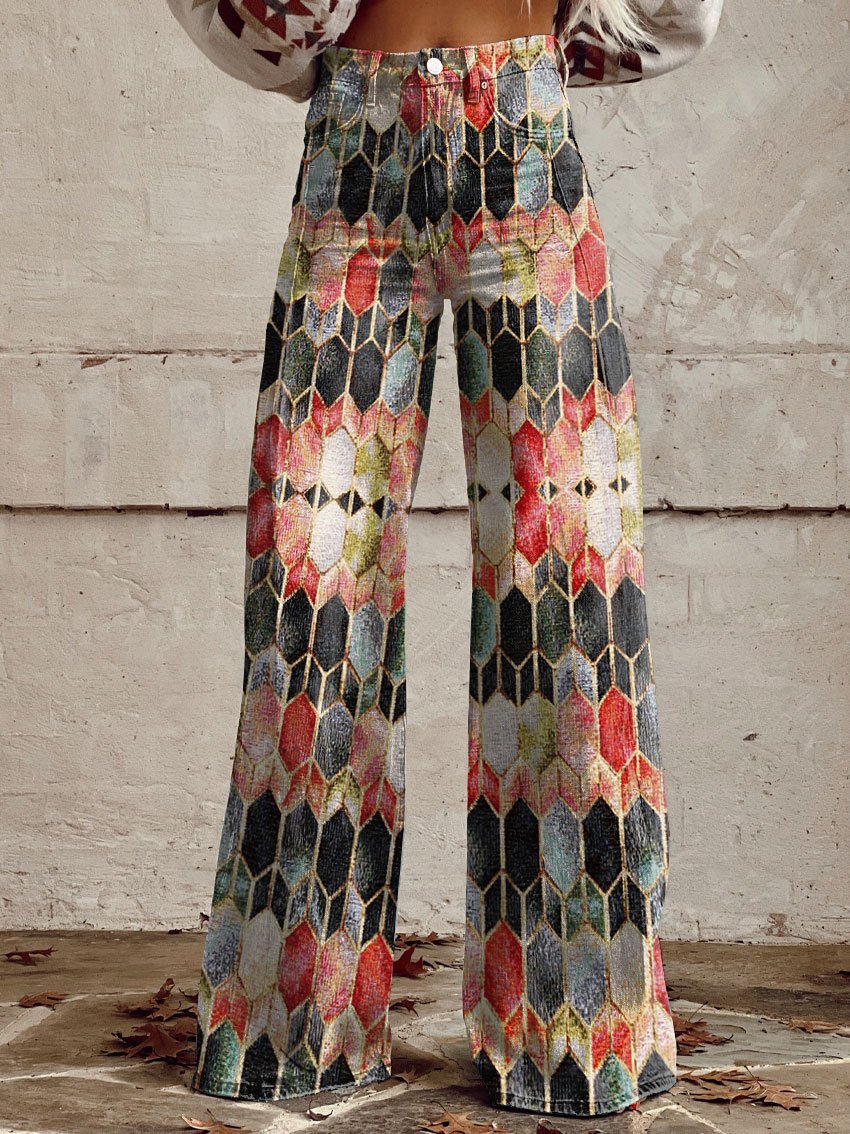 Julia | Bequeme Damenhose mit Streifen für Alltag und Freizeit