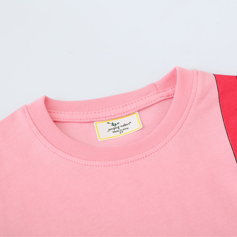 Mädchen T-Shirt Kleid mit kreativem Taschenmotiv Drune