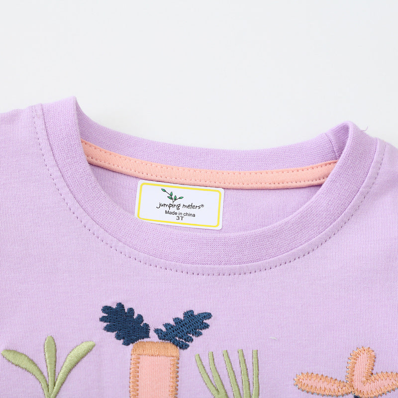 Mädchen Kleid mit floralem Stickdesign und Tüllrock Drune