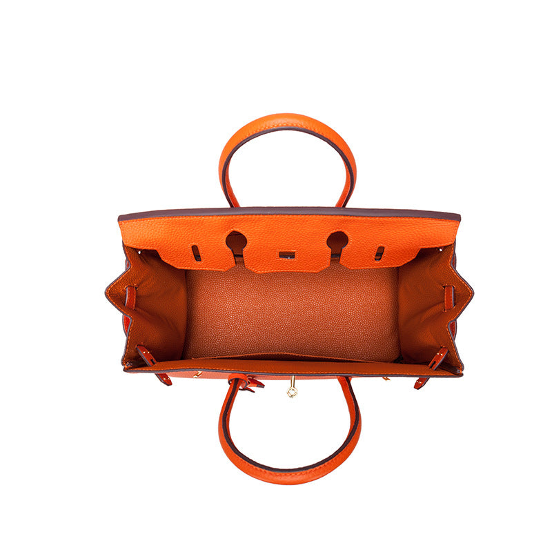 Jane – Premium-Handtasche aus echtem genarbtem Leder
