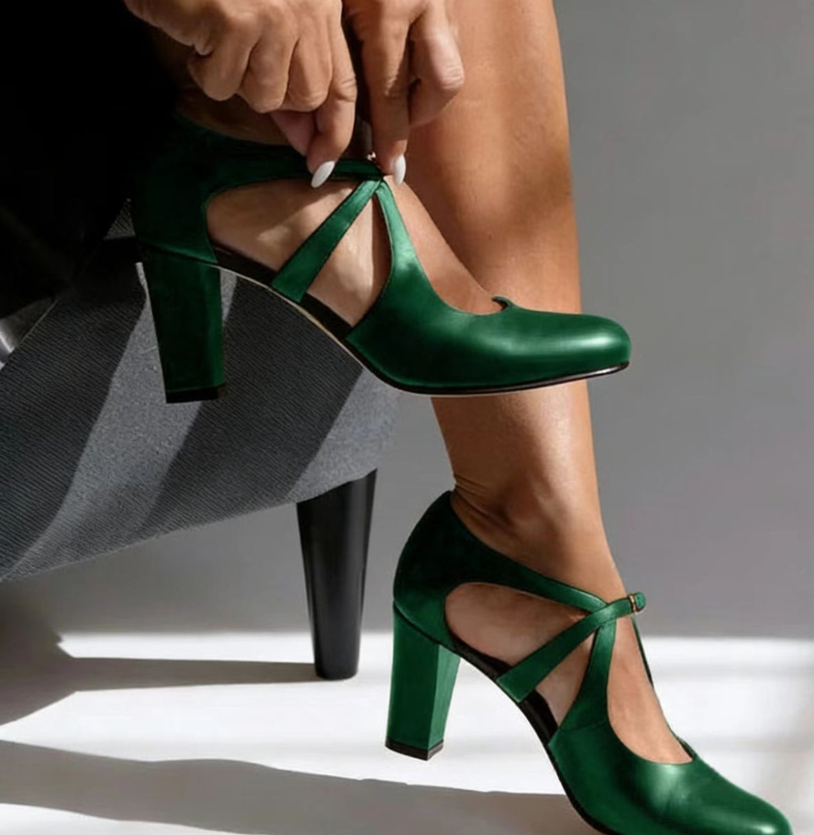 Elspeth - Gepolsterte Blockabsatz-Schuhe